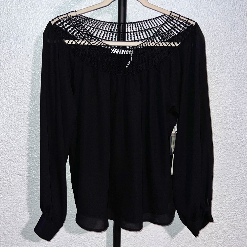 NWT HAVE Sheer Blouse size L